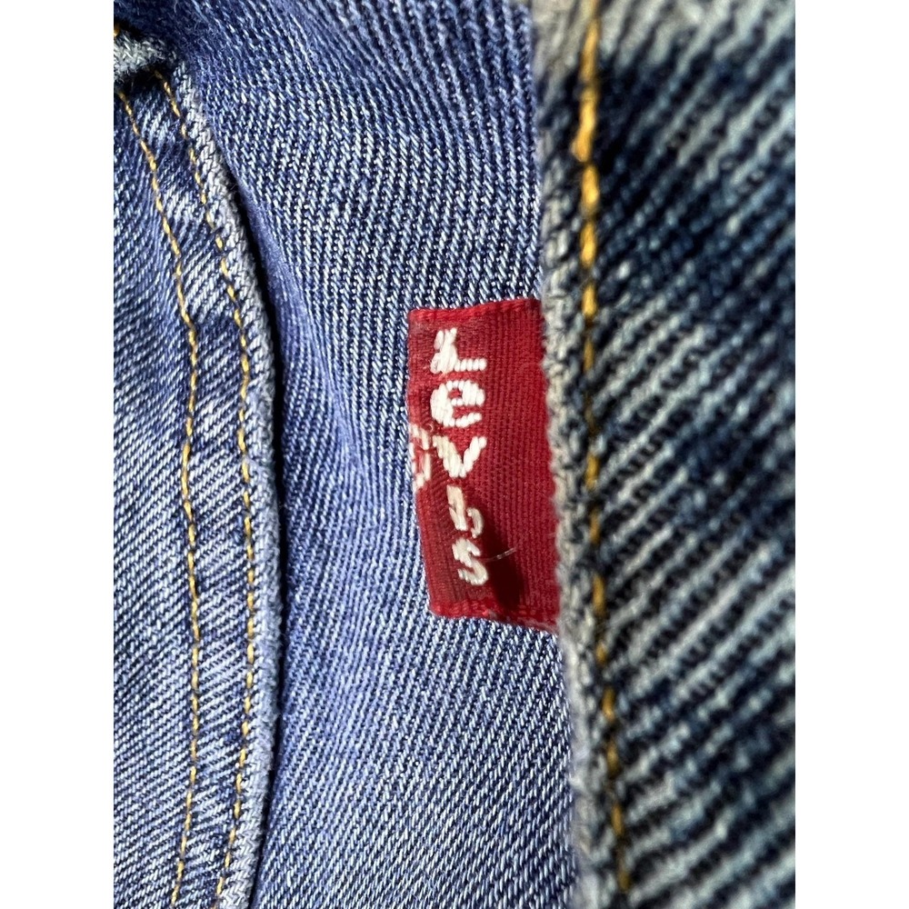 Levis 505 Mens 36x34 Blue Regular Straight Denim Jeans Medium Wash 00505-4891 - Picture 4 of 16